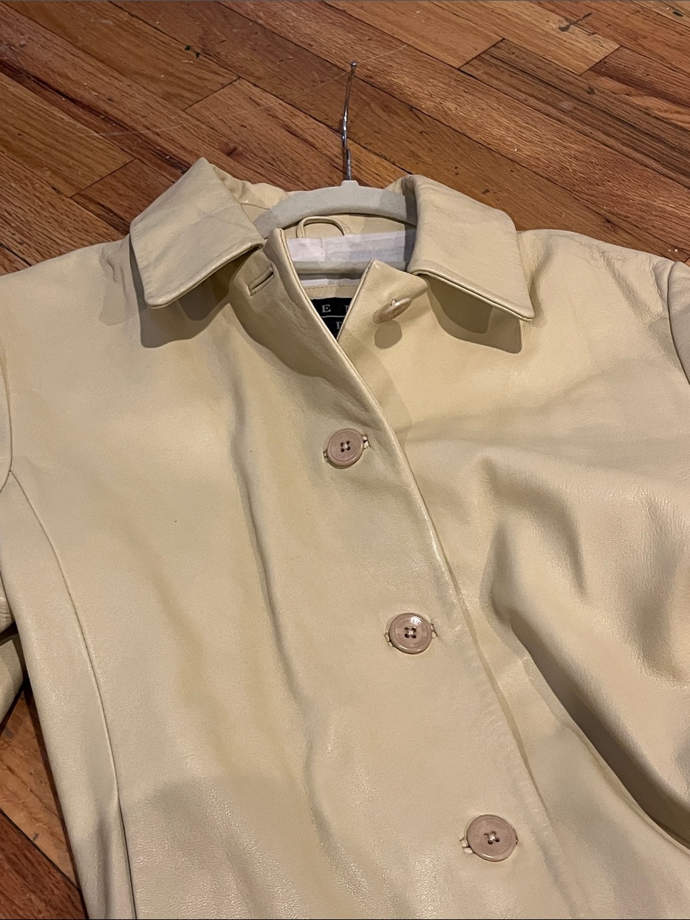 Butter Yellow Leather Jacket